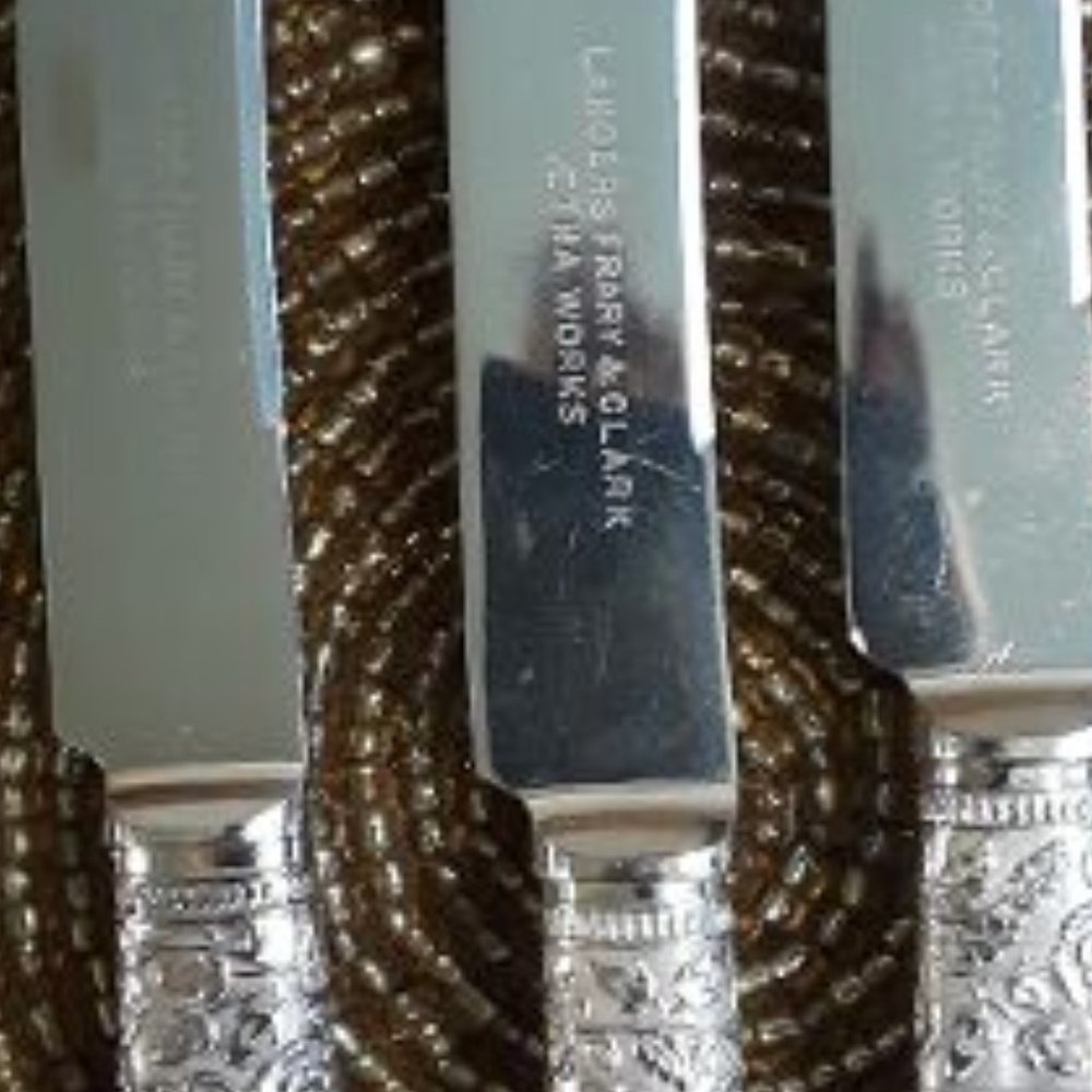 Antique LANDERS FRARY & CLARK, fruit knife set - Picture 5 of 6